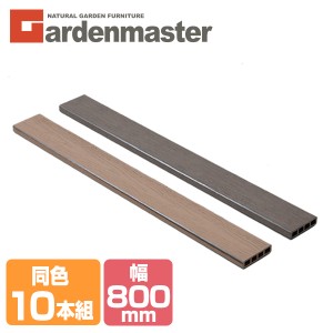 人工木材 1×4材 (800×89.5mm) 同色10本セット 全2色 WPC-1X4-8*10 ブラウン/ナチュラル フェンス材 化粧材 部品 部材 パーツ 材料 資材