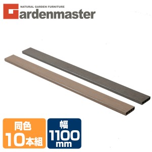 人工木材 1×4材 (1100×89.5mm) 同色10本セット 全2色 WPC-1X4-11*10 ブラウン/ナチュラル フェンス材 化粧材 部品 部材 パーツ 材料 資