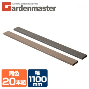 人工木材 1×4材 (1100×89.5mm) 同色20本セット 全2色 WPC-1X4-11*20 ブラウン/ナチュラル フェンス材 化粧材 部品 部材 パーツ 材料 資