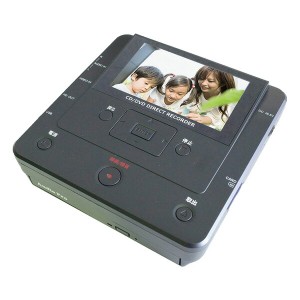 メディア レコーダー 録画・録音かんたん録右ェ門 ダビング USB SDカード  DMR-0720 ブラック  レコードプレーヤー CD カセットテープ ダ