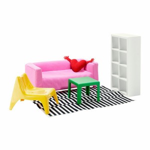 IKEA イケア ミニチュア家具 リビングルーム おもちゃ a30235511 HUSET フーセット