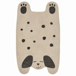 IKEA イケア ラグ 犬形 オフホワイト グレー 66x110cm m10526380 DROMSLOTT ドロームスロット