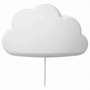 IKEA イケア LEDウォールランプ 雲 ホワイト 白 m80440830 UPPLYST ウップリスト