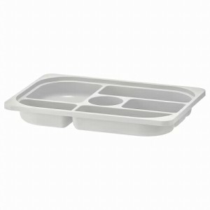 IKEA イケア 収納トレイ 仕切り付き グレー 42x30x5cm m10515876 TROFAST トロファスト