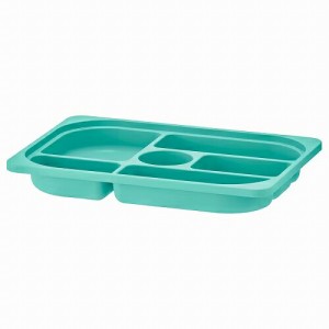 IKEA イケア 収納トレイ 仕切り付き ターコイズ 42x30x5cm m20520009 TROFAST トロファスト