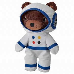 IKEA イケア ソフトトイ 宇宙服付き クマ 28cm m20551543 AFTONSPARV アフトンスパルヴ 