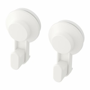 IKEA イケア 吸盤付きフック ホワイト 白 z50381276 TISKEN ティスケン