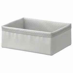 IKEA イケア オーガナイザー グレー ホワイト 20x26x10cm m80474373 BAXNA バクスナ