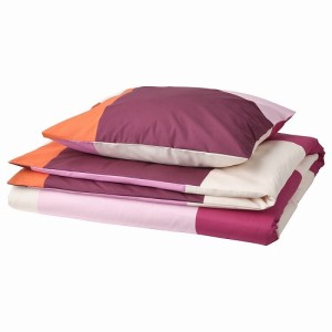 IKEA イケア 掛け布団カバー 枕カバー ピンク シングル 150x200 50x60cm m80558297 BRUNKRISSLA ブルーンクリスラ 