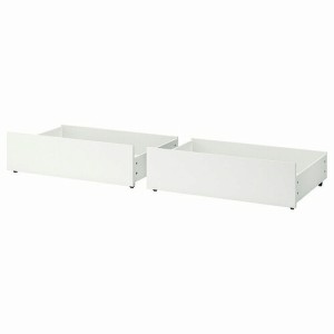 IKEA イケア ベッド下収納ボックス ベッドフレーム用 ホワイト 白 2ピース 200cm big00354497 MALM マルム