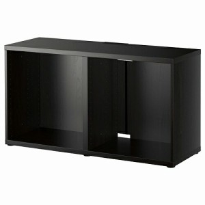 IKEA イケア テレビ台 ブラックブラウン 黒茶 120x40x64cm big20299886 BESTA ベストー