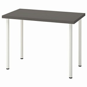 【セット商品】IKEA イケア デスク ダークグレー ホワイト 100x60cm big29416089 LINNMON リンモン ADILS オディリス