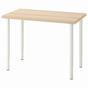 【セット商品】IKEA イケア デスク ダークグレー ホワイト 100x60cm big49416347 LINNMON リンモン OLOV オーロヴ