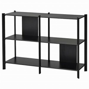 IKEA イケア シェルフユニット ブラック 120x85cm big80521906 JATTESTA イェッテスタ