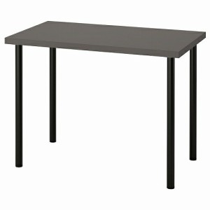 【セット商品】IKEA イケア デスク ダークグレー ブラック 100x60cm big99416095 LINNMON リンモン ADILS オディリス