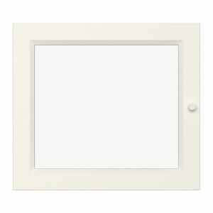 IKEA イケア ガラス扉 ホワイト 白 40x35cm d30275620 OXBERG オクスベリ