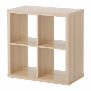 IKEA イケアシェルフユニット ホワイトステインオーク調 77x77cm b90362921 KALLAX カラックス