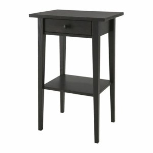 ベッドサイドテーブル ブラックブラウン 黒 茶 46x35cm z50354089 HEMNES ヘムネス