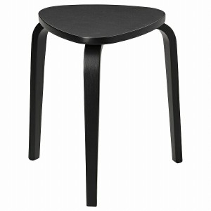 IKEA イケア スツール ブラック 黒 n50434977 KYRRE シルレ