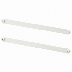 IKEA イケア サスペンションレール ホワイト 40cm 2ピース m10505523 HJALPA イェルパ