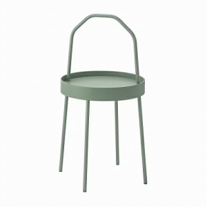 IKEA イケア サイドテーブル ライトグレーグリーン 38cm m60513002 BURVIK ブールヴィーク