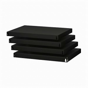 IKEA イケア 棚板 ブラック 64x54cm 4ピース m70512281 BROR ブロール