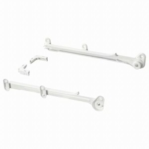 IKEA イケア 引き出しレール バスケット用 ホワイト 40cm 2ピース m10387459 HJALPA イェルパ