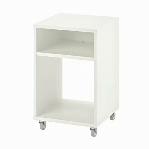 IKEA イケア ベッドサイドテーブル ホワイト 37x37cm m60488738 VIHALS ヴィーハルス