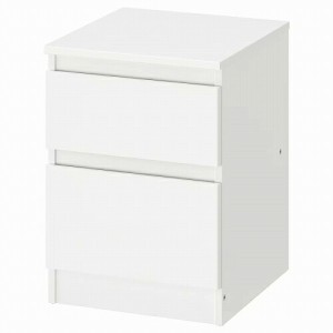 IKEA イケア チェスト（引き出し×2） ホワイト 35x49cm m70355728 KULLEN クレン