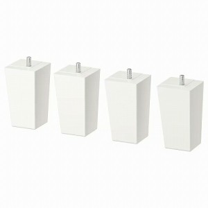 IKEA イケア 脚 ホワイト 木製 11cm 4ピース m90395592 LATTHET レットヘート