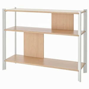 IKEA イケア サイドテーブル ホワイト ライトバンブー 95x30cm m40538796 JATTESTA イェッテスタ