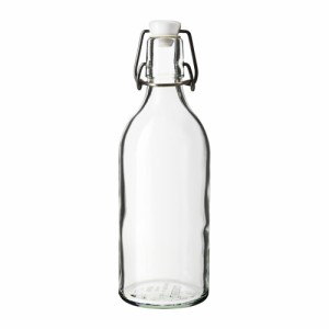 IKEA イケア ボトル ふた付き クリアガラス 0.5L a00322473 KORKEN コルケン