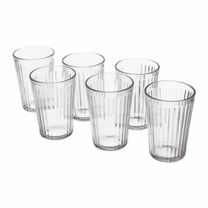 IKEA イケア グラス コップ  クリアガラス 310ml 6 ピース 耐熱 d80286918 VARDAGEN ヴァルダーゲン ヴァルダーゲン