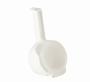 IKEA イケア 袋用クリップ 注ぎ口付き ホワイト 白 n00451356 BEVARA  ベヴァーラ
