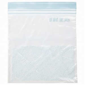 イケア IKEA フリーザーバッグ 模様入り 1L 25ピース x20488170 ISTAD イースタード