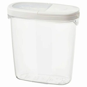 IKEA イケア 乾燥食品用容器 ふた付き 透明 ホワイト白 1.3L m10134023 IKEA 365+