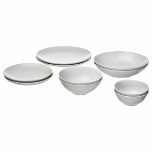 IKEA イケア 食器10点セット ホワイト m20572437 GODMIDDAG グドミッダグ 