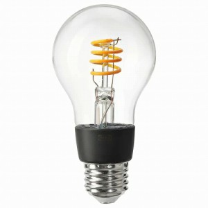 IKEA イケア LED電球 E26 250ルーメン ワイヤレス調光 電球色 温白色 球形 クリア m10439260 TRADFRI トロードフリ