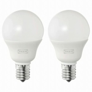 IKEA イケア LED電球 E17 440ルーメン 球形 オパールホワイト 2ピース m70498713 SOLHETTA ソールヘッタ