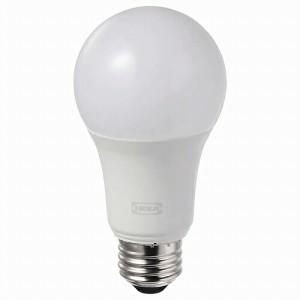 IKEA イケア LED電球 E26 810ルーメン ワイヤレス調光 カラー＆ホワイトスペクトラム 球形 オパールホワイト m90439162 TRADFRI トロード