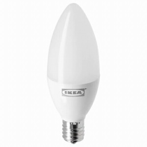 IKEA イケア LED電球 E17 440ルーメン ワイヤレス調光 ホワイトスペクトラム シャンデリア オパールホワイト m00489726 TRADFRI トロード