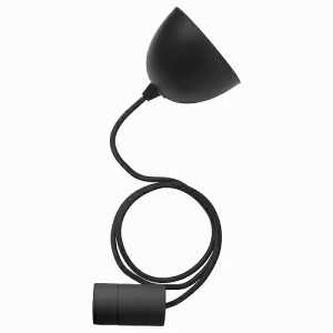 IKEA イケア コードセット ブラック テキスタイル 1.0m m20420255 SUNNEBY スンネビ