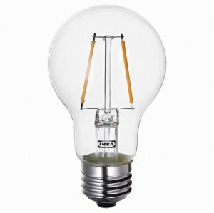 IKEA イケア LED電球 E26 150ルーメン 球形 クリア  60mm m20539363 LUNNOM ルッノム