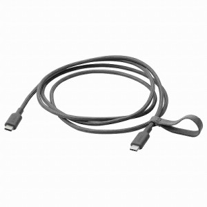 IKEA イケア USB-C  USB-C ダークグレー 1.5 m m30527604 LILLHULT リルフルト