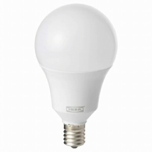 IKEA イケア LED電球 E17 440ルーメン ワイヤレス調光 ホワイトスペクトラム 球形 オパールホワイト m50489738 TRADFRI トロードフリ