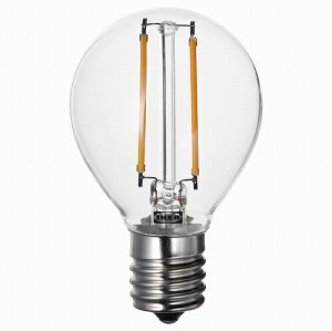 IKEA イケア LED電球 E17 150ルーメン 球形 クリア 45mm m50539390 LUNNOM ルッノム