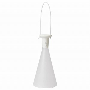 IKEA イケア LEDテーブルランプ 電池式 屋外用 円錐形 ホワイト 26cm m50571889 SOLVINDEN ソルヴィンデン 