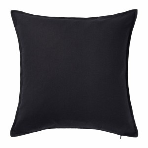 IKEA イケア クッションカバー ブラック 黒 50x50cm 60281139 GURLI グルリ【カバーのみ】