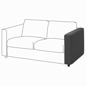 【カバーのみ】IKEA イケア カバー アームレスト用 ハーラルプ グレー m00496109 VIMLE ヴィムレ