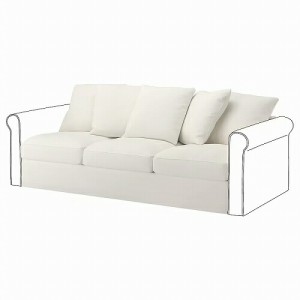 【カバーのみ】IKEA イケア カバー 3人掛けソファセクション用 インセロス ホワイト m90501106 GRONLID グローンリード